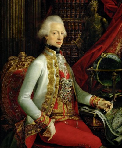 III. Ferdinánd toszkán nagyherceg 1769-1824 könyvtárában ülve, 1797 alkotó: Joseph Dorffmeister