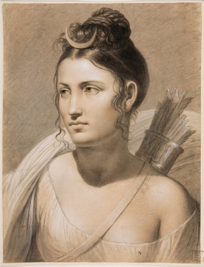 Diana (kréta papíron) alkotó: Joseph Ducq