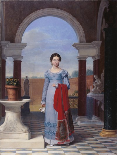 Colette Versavel asszony, Isaac Joseph De Meyer orvos feleségének portréja alkotó: Joseph Ducq