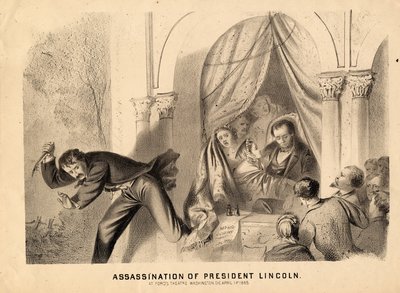 Lincoln elnök meggyilkolása, 1865 alkotó: Joseph E. Baker
