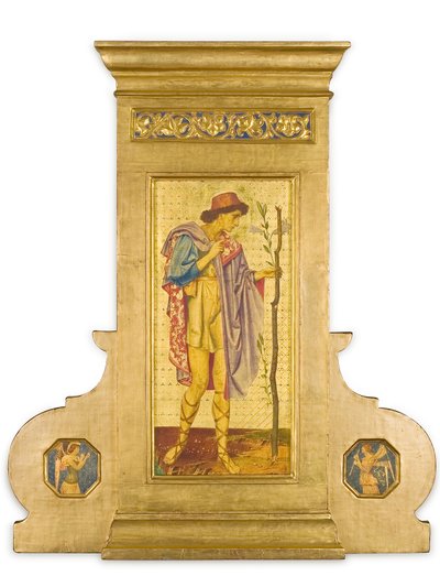 Crystofore, 1898-99 (vegyes médiával szerszámozott aranylemezen) alkotó: Joseph Edward Southall