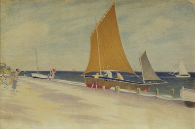 Tengerparti élvezetek, 1925 (wc papíron) alkotó: Joseph Edward Southall