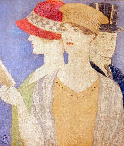 Egy kiállítás látogatói alkotó: Joseph Edward Southall