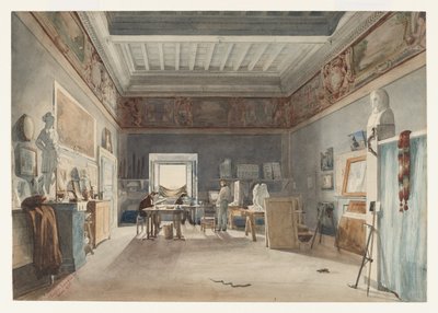 Stúdió a Villa Mediciben, Rómában alkotó: Joseph Eugène Lacroix
