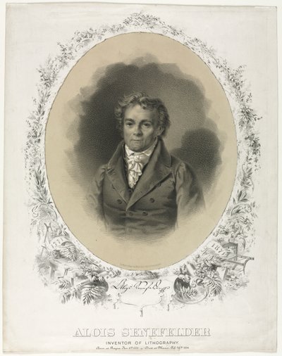 Alois Senefelder alkotó: Joseph F. Knapp
