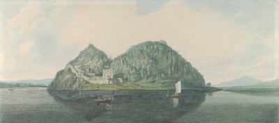 Dumbarton szikla délről, 1788. alkotó: Joseph Farington