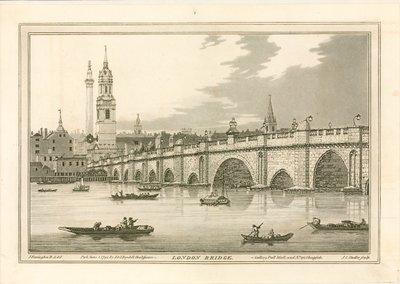 London Bridge, 1795 alkotó: Joseph Farington