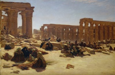 A luxori templom romjai, 1890 körül alkotó: Joseph Farquharson
