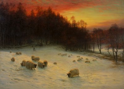 Amikor a Nyugat esti fényekkel, exh.1910 (olaj, vászon) alkotó: Joseph Farquharson