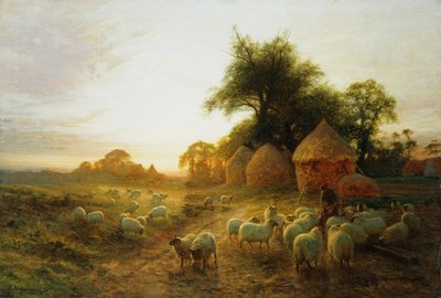 Yon Yellow Sunset Dying in the West (olaj, vászon) alkotó: Joseph Farquharson