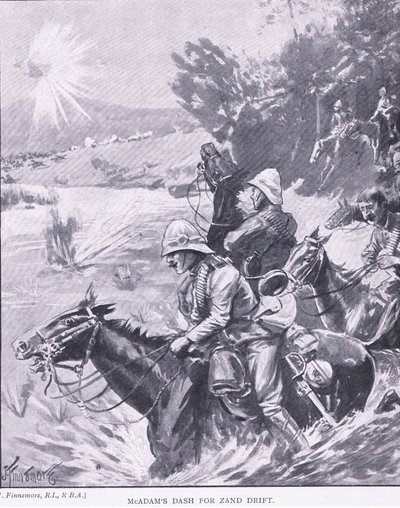 McAdams kötőjel Zand Drifthez, az After Pretoria: The Guerilla War című filmből, amelyet a Harmsworth Bros Limited adott ki, 1901 alkotó: Joseph Finnemore