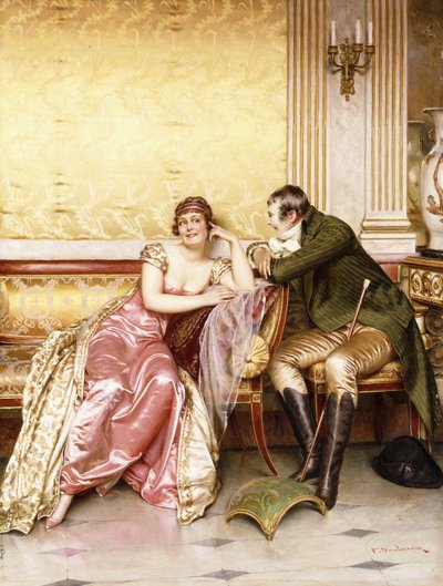 Az udvarlója, alkotó: Joseph Frederick Charles Soulacroix