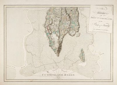 Fort Cumberland környéke a Fundy-öbölben alkotó: Joseph Frederick Wallet DesBarres