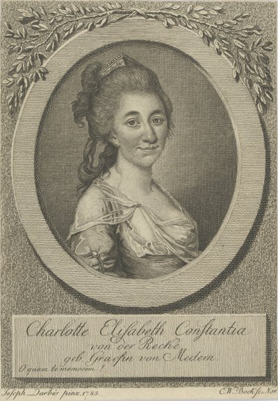 Elisa von der Recke portréja 1754-1833, 1783. alkotó: Joseph Friedrich August Darbes