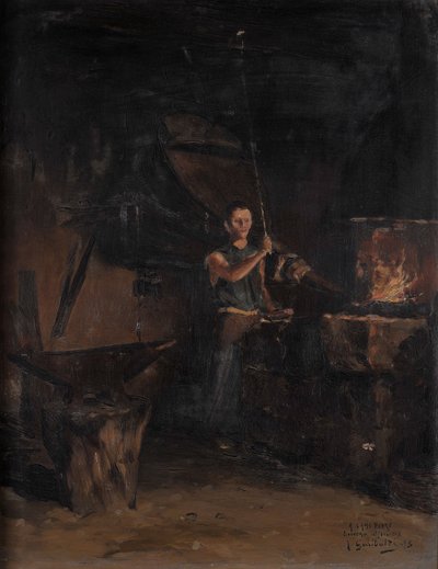 La forge (Peyre barátomnak, gyengéd emlék) alkotó: Joseph Garibaldi
