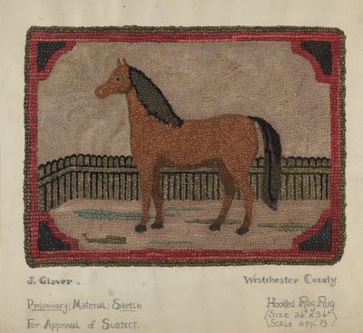 Horgas szőnyeg lóval alkotó: Joseph Glover