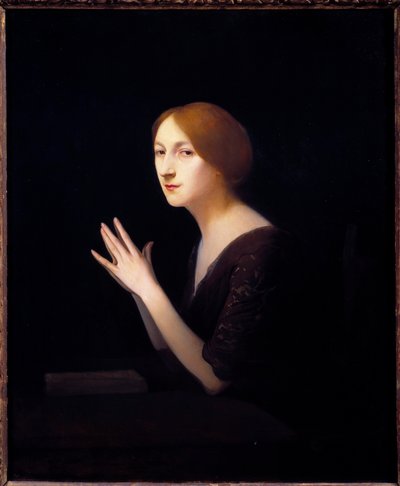 Marguerite Moreno (1871-1948) portréja, Joseph Granie francia vígjátékának színésznője (1861-1915) 1899 V. 0,56x0,46 m Párizs, Musee d