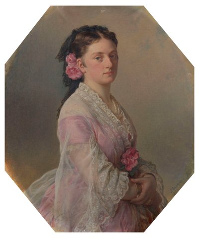 Mária badeni hercegnő, később Ernest leiningeni hercegnő (1831-1899) alkotó: Joseph Hartmann