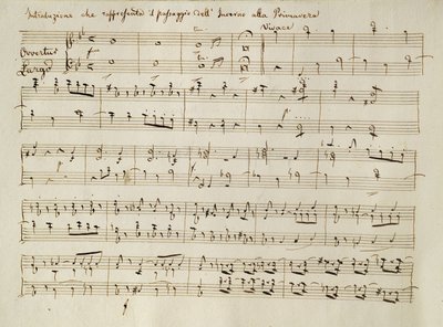 Nyitány a „Tavasz” partitúrájából, az „Északok” oratóriumból, először 1801 áprilisában alkotó: Joseph Haydn