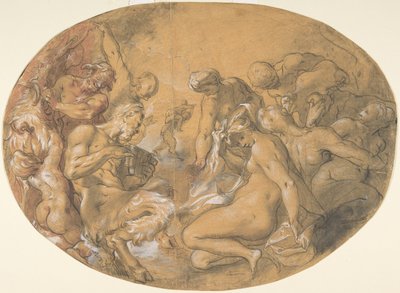 Szatírok és nimfák, kb. 1599. alkotó: Joseph Heintz the Elder