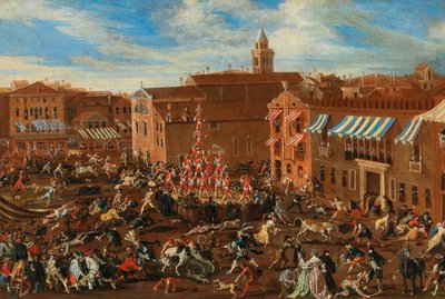 A bikavadászat a Campo San Polo-ban alkotó: Joseph Heintz the Younger