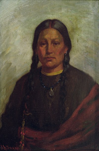 Kisfőnök lánya (olaj, vászon) alkotó: Joseph Henry Sharp