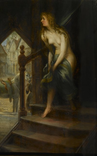 Godiva Disrobing, hogy átlovagoljon Coventryn alkotó: Joseph Henry Sharp