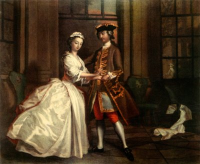 „An Eighteenth-Century Rendezvous”, 1744, 1942. alkotó: Joseph Highmore
