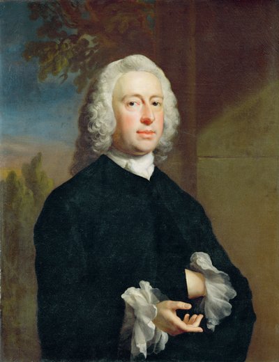 Ismeretlen férfi feketében, 1735 alkotó: Joseph Highmore