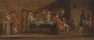 Figurák egy kocsmában vagy kávéházban alkotó: Joseph Highmore