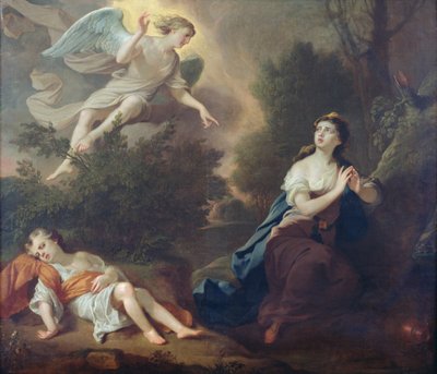 Hágár és Izmael, 1746 alkotó: Joseph Highmore