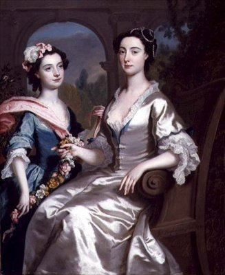 Birch Erzsébet asszony és lánya, 1741 alkotó: Joseph Highmore
