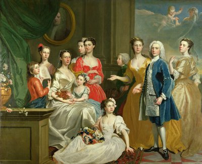 Eldred Lancelot-Lee családja, 1736 alkotó: Joseph Highmore
