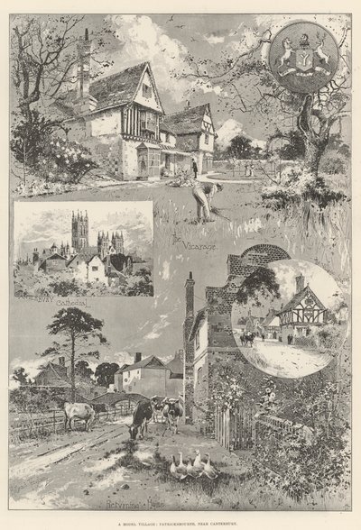 Modellfalu, Patricksbourne, Canterbury közelében alkotó: Joseph Holland Tringham
