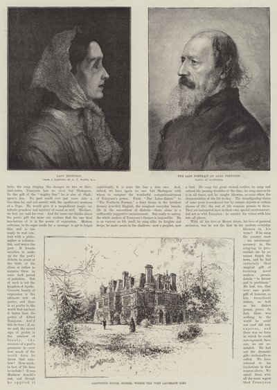 Alfréd, Tennyson báró, költődíjas alkotó: Joseph Holland Tringham