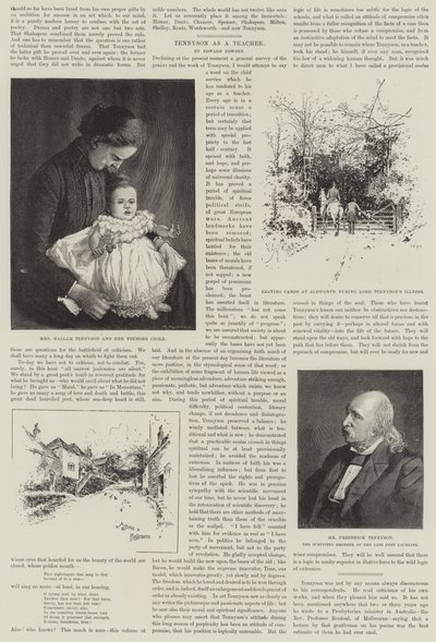 Alfréd, Tennyson báró, költődíjas alkotó: Joseph Holland Tringham