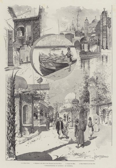 Konstantinápoly Londonban, Olimpiában alkotó: Joseph Holland Tringham