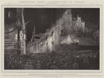 Coronation Night Illuminations Londonban alkotó: Joseph Holland Tringham