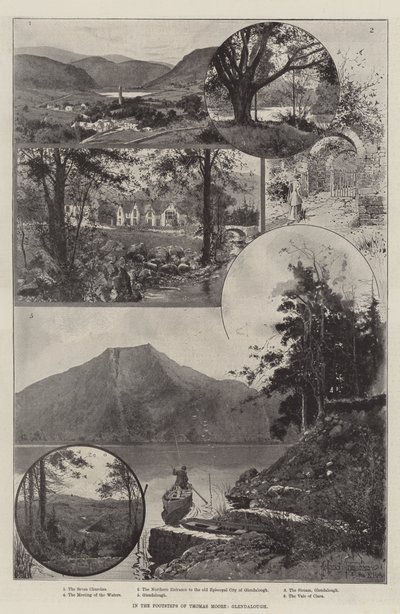 Thomas Moore nyomdokain, Glendalough alkotó: Joseph Holland Tringham