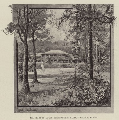 Robert Louis Stevenson otthona, Vailima, Szamoa alkotó: Joseph Holland Tringham