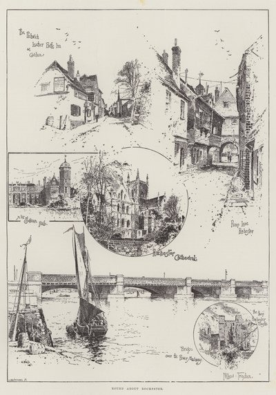 Rochester körül alkotó: Joseph Holland Tringham