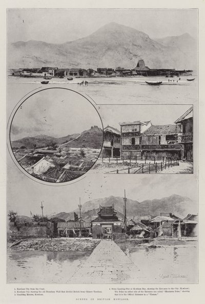 Jelenetek a brit Kowloonban alkotó: Joseph Holland Tringham