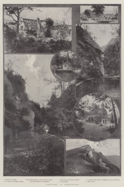 Vázlatok Derbyshire-ben alkotó: Joseph Holland Tringham
