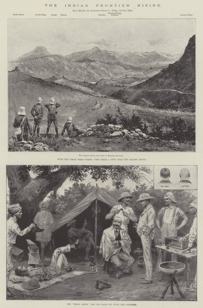 Az indiai határfelkelés alkotó: Joseph Holland Tringham