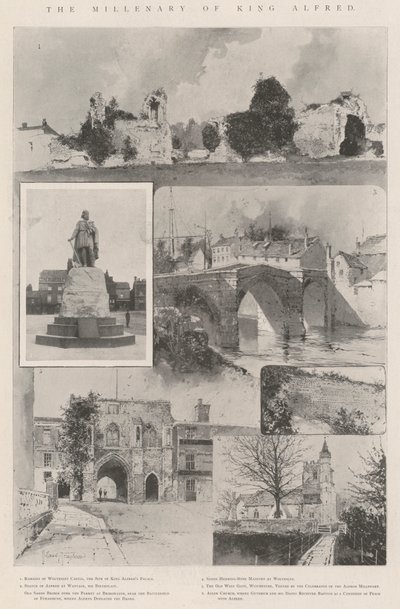 Alfréd király millenáris éve alkotó: Joseph Holland Tringham