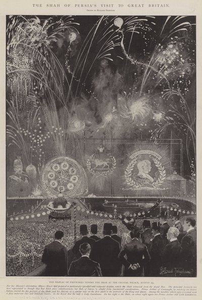 A perzsa sah látogatása Nagy-Britanniában alkotó: Joseph Holland Tringham