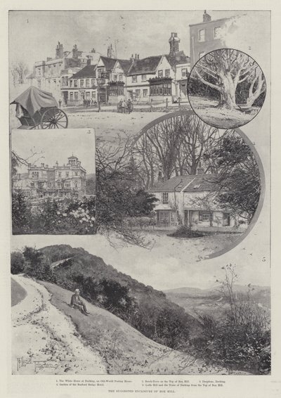 A Box Hill javasolt körbekerítése alkotó: Joseph Holland Tringham
