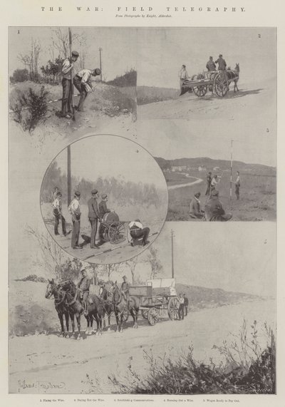 A háború, mezei távirat alkotó: Joseph Holland Tringham