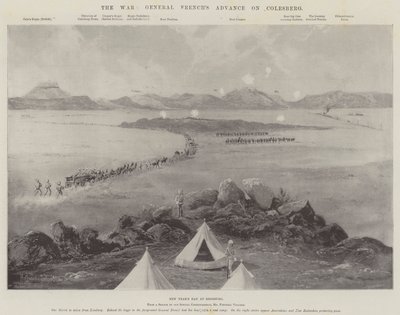 A háború, French tábornok előrenyomulása Colesbergen alkotó: Joseph Holland Tringham