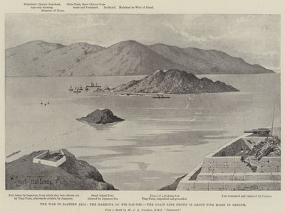 A kelet-ázsiai háború, Wei-hai-Wei kikötője alkotó: Joseph Holland Tringham